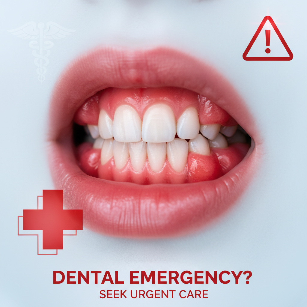 when gum swelling is an emergency